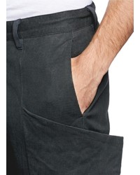 Nobrand Leather Drawstring Cargo Pants