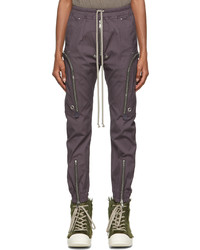 Rick Owens Purple Bauhaus Cargo Pants
