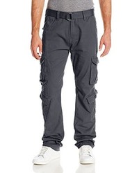 Southpole Twill Washed Long Cargo Pants With Matching Belt And Pockets