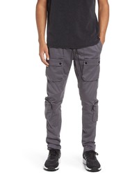 KUWALLA Stretch Cotton Utility Pants In Charcoal At Nordstrom