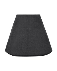 Charcoal Cashmere Mini Skirt
