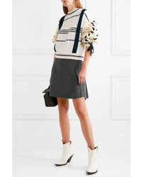Carven Wool And Cashmere Blend Mini Skirt