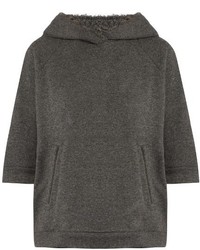 Brunello Cucinelli Cashmere And Cotton Blend Hooded Sweatshirt