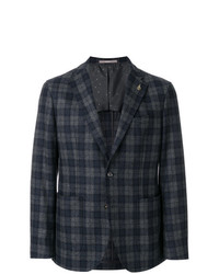 Paoloni Checked Suit Jacket