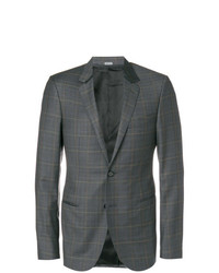 Lanvin Fitted Checked Print Jacket