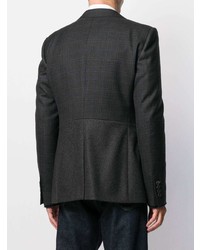 Alexander McQueen Hybrid Check Tweed Blazer