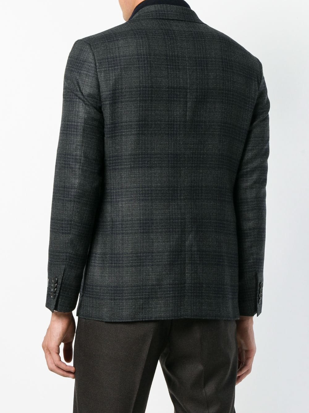 Canali Single Breasted Check Blazer, $1,613 | farfetch.com | Lookastic