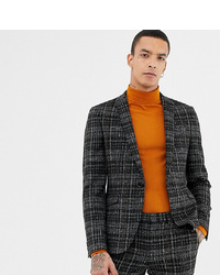 Heart & Dagger Skinny Suit Jacket In Textured Check