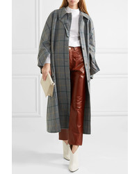 A.W.A.K.E. Oversized Checked Wool Blend Coat