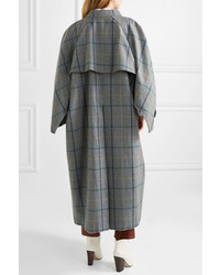 A.W.A.K.E. Oversized Checked Wool Blend Coat