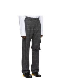 Off-White Grey Slim Cargo Trousers