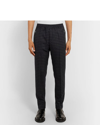 Stella McCartney Piet Slim Fit Tapered Checked Wool Trousers