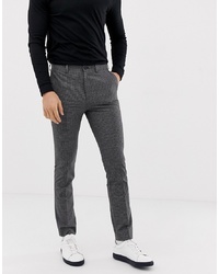 New Look Skinny Smart Trousers In Mini Check