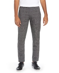 Ted Baker London Squared Slim Fit Check Cropped Trousers