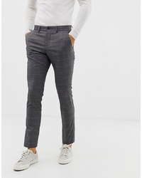 Lindbergh Suit Trousers In Grey Check