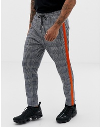 Liquor N Poker Trousers With Heritage Print And In Grey