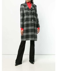 Ermanno Scervino Checked Double Breasted Coat