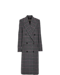 Burberry Prince Of Wales Check Wool Tailored Coat