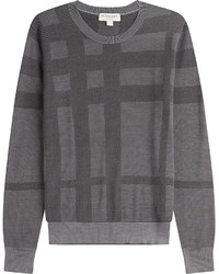 Burberry London Checked Silk Pullover
