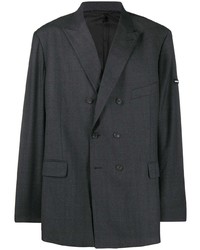 Balenciaga Checked Washed Double Breasted Jacket