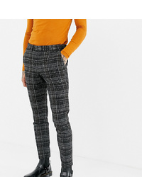 Heart & Dagger Skinny Suit Trouser In Textured Check