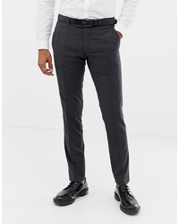 Esprit Slim Fit Commuter Suit Trousers In Grey Check