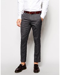 Selected Wool Mix Pant Check Pants In Skinny Fit