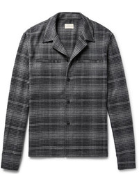 Simon Miller Camp Collar Checked Brushed Cotton Flannel Shirt
