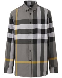 Burberry Exaggerated Check Cotton Shirt