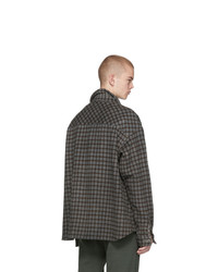 Ottolinger Grey Check Flannel Shirt