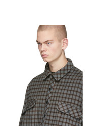 Ottolinger Grey Check Flannel Shirt