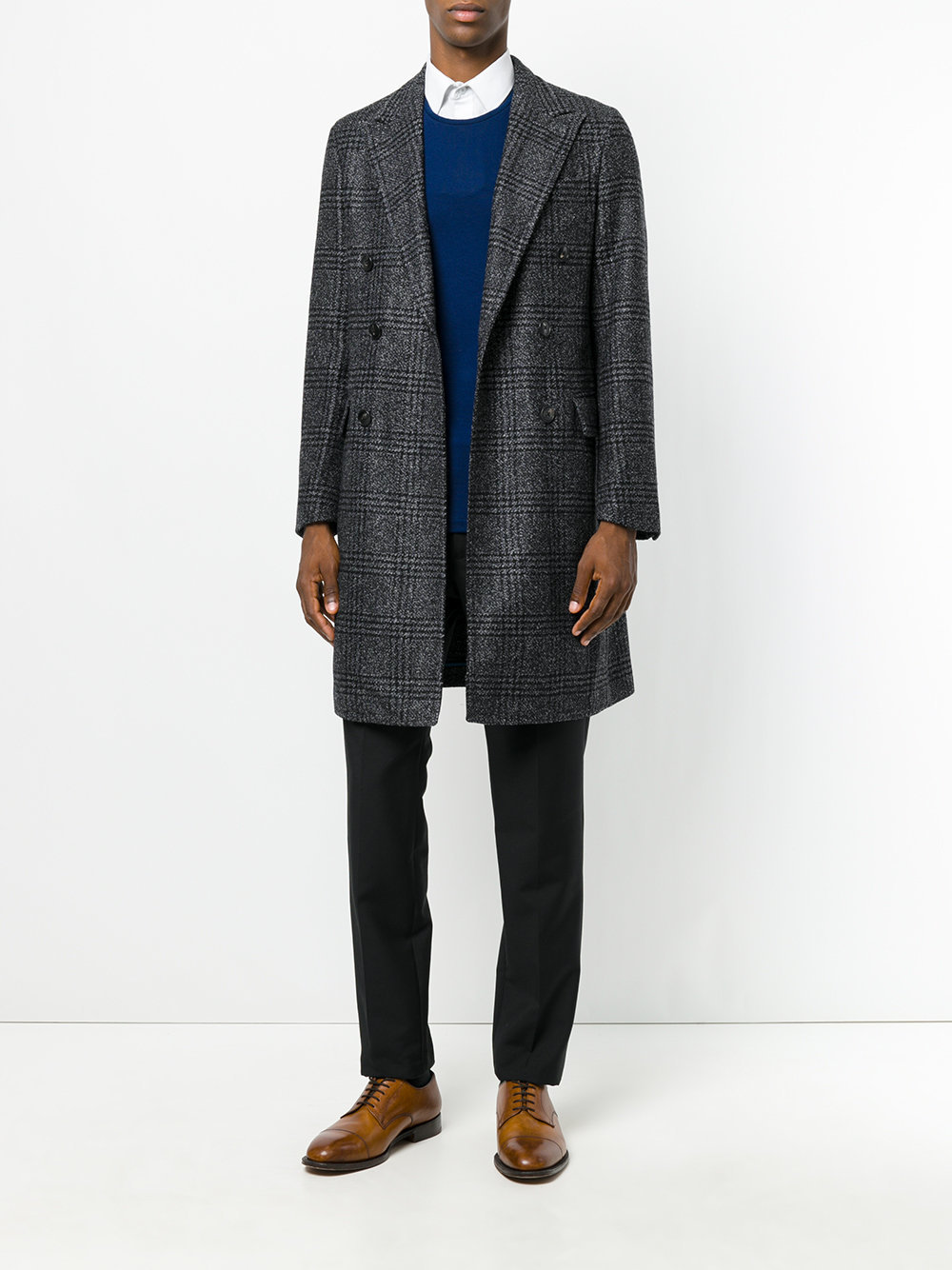 Boglioli Checkered Coat, $1,057 | farfetch.com | Lookastic