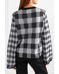 McQ Alexander McQueen Checked Jacquard Knit Sweater