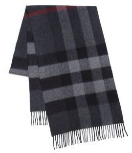 burberry grey check scarf