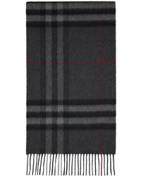 Burberry Gray Classic Check Scarf