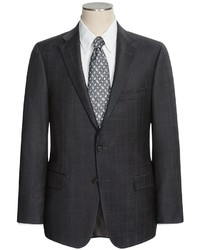 Hickey Freeman Beaded Windowpane Suit