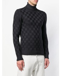 La Fileria For D'aniello Checkered Pattern Sweater