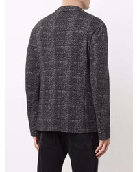 Emporio Armani Tweed Checked Single Breasted Jacket