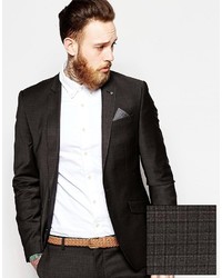 Asos Brand Skinny Fit Suit Jacket In Check