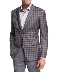 Brioni Check Wool Two Button Sport Coat
