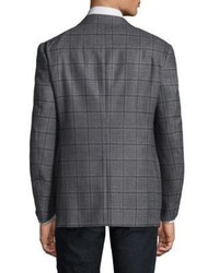 Corneliani Classic Fit Windowpane Wool Sportcoat