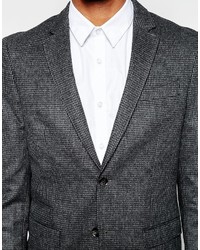Selected Homme Wool Check Suit Jacket In Skinny Fit