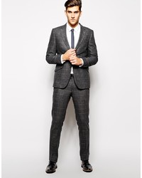 Peter Werth Italian Wool Large Check Suit Jacket In Slim Fit