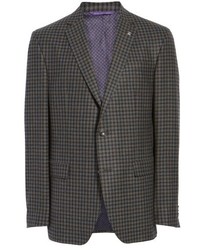 Ted Baker London Jay Trim Fit Check Wool Sport Coat