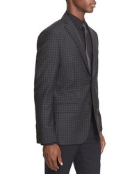 John Varvatos Star Usa Trim Fit Check Wool Sport Coat
