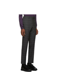 Tiger of Sweden Grey Wool Check Todd Trousers