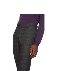 Tiger of Sweden Grey Wool Check Todd Trousers