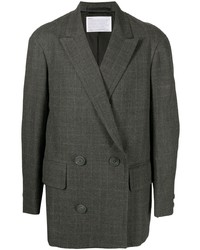 Kolor Check Pattern Double Breasted Blazer