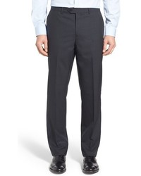 John W. Nordstrom Flat Front Check Wool Trousers