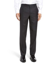 Ted Baker London Jefferson Flat Front Check Wool Trousers